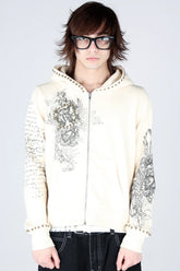 Bone Zip Hoodie
