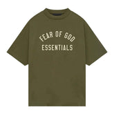Essentials Fear of God Jersey Crewneck Tee Military