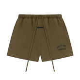 Essentials Fear of God Soccer Shorts Tee Olive