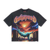 Godspeed Burnt Bridges Tee Black Wash
