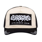 Godspeed E Pluribus Trucker Hat White Black