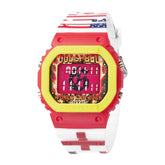 Godspeed GSWC All Nations Chrono Watch Red Yellow