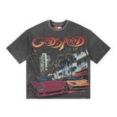 Godspeed South Beach Drive Miami Superrun Grey Wash Tee