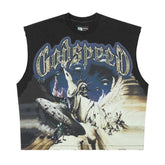 Godspeed The Landing Sleeveless Black Tee
