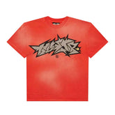 Hellstar Crack Print Tee 'Red'