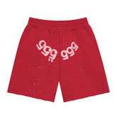 Sp5der Angel Number Shorts Merlot