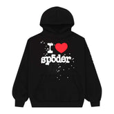 Sp5der Black I Heart Souvenir Hoodie