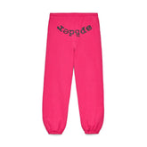 Sp5der Legacy Sweatpants Pink Black
