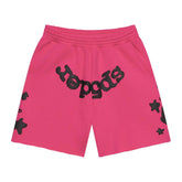 Sp5der Pink Beluga Sweat Shorts