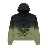 Sp5der Web Ombre Hoodie Black Green