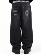 Skull Studded Denim