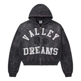 Vale Forever Classico Zip Up Hoodie Black