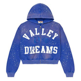 Vale Forever Classico Zip Up Hoodie Sapphire