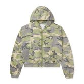 Vale Forever Crystal Camo Zip Up Work Jacket