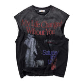 Vale Forever Growth Sleeveless Tee Faded Black