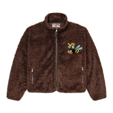 Vale Forever Lenny Fleece Zip Up Jacket Brown