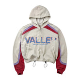 Vale Forever Rocket Zip Up Hoodie Grey Blue Red