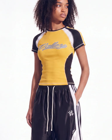 Vale Forever Women's Valley Sport Femme Tee Yellow