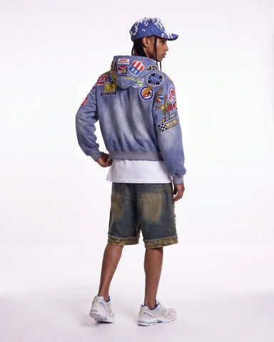Vale Forever Double Jorts Blue