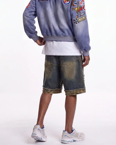 Vale Forever Double Jorts Blue