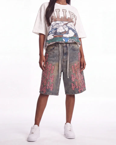 Vale Forever Lucky Charms Jorts Blue/Pink