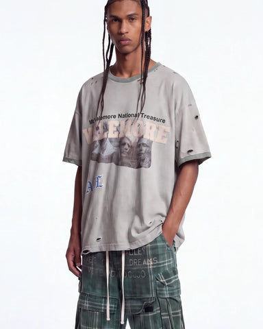 Vale Forever Camp Ringer Tee Green