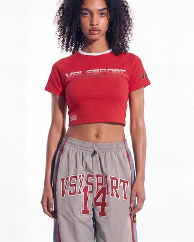 Vale Forever Candy Cane Womens Tee Femme Red