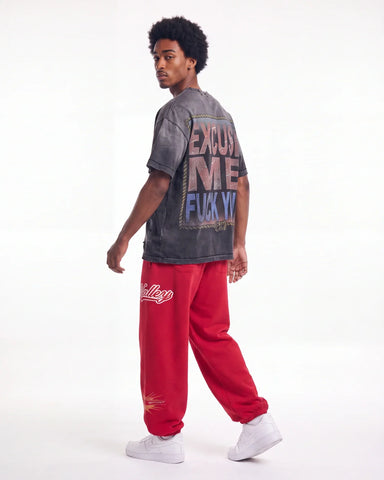 Vale Forever Lego Sweatpants Cherry Red