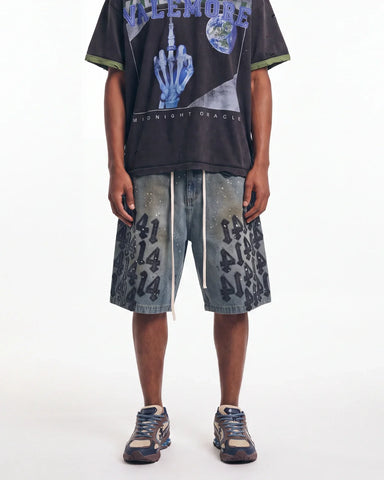 Vale Forever Lucky Charms Jorts Blue/Black