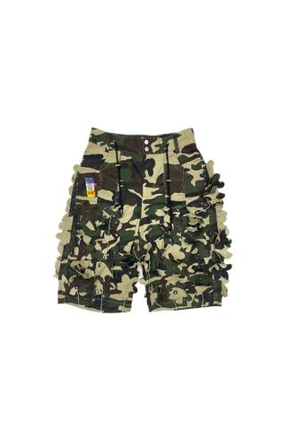 GHILLIE JORTS - GREEN CAMO