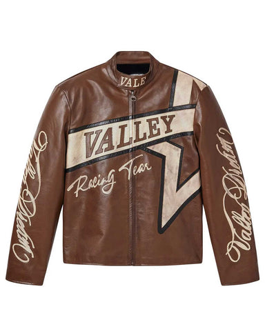 Vale Forever Machiatio Motocroxxx Leather Jacket Brown