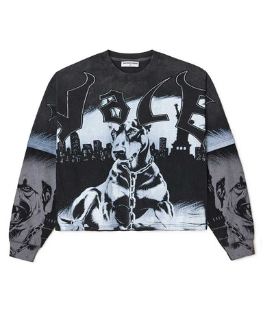 Vale Forever Monochrome Double Layer L/S Thermal Tee Black