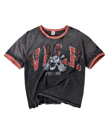 Vale Forever Big Brother Ringer Tee Black