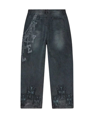 Vale Forever Chain Painter Pants Asphalt Black