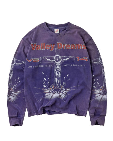 Vale Forever Concrete Cross L/S Tee Purple