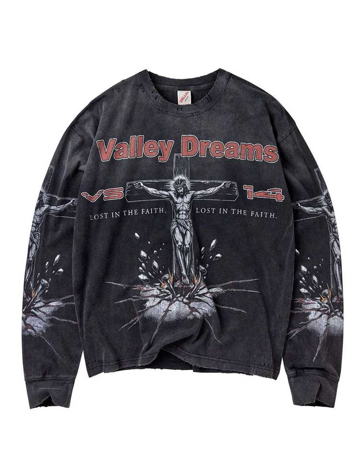 Vale Forever Concrete Cross L/S Tee Black
