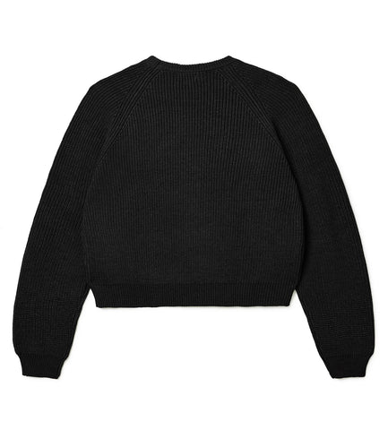 Vale Forever Fisherman Knit Sweater Black