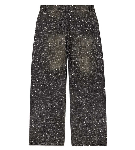 Vale Forever Iced Out Denim Pants Black