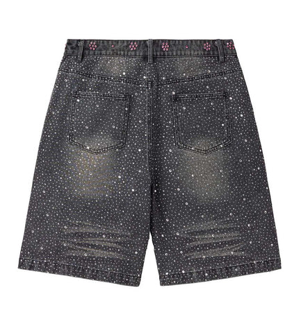 Vale Forever Iced Out Jorts Black