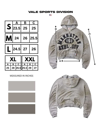 Vale Forever Manhattan Zip Up Grey