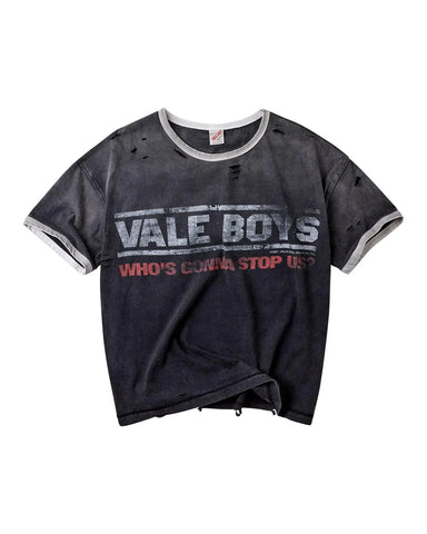 Vale Forever Oreo Ringer Tee Black
