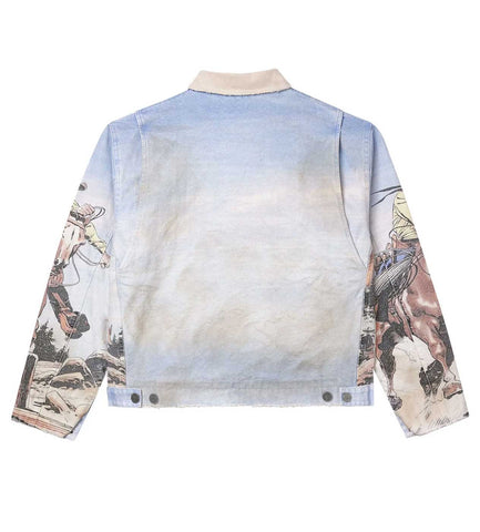 Vale Forever Stampede Trucker Jacket Blue