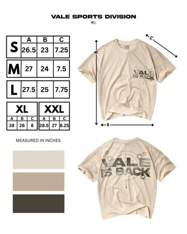 Vale Forever Vale is Back Tee Cream