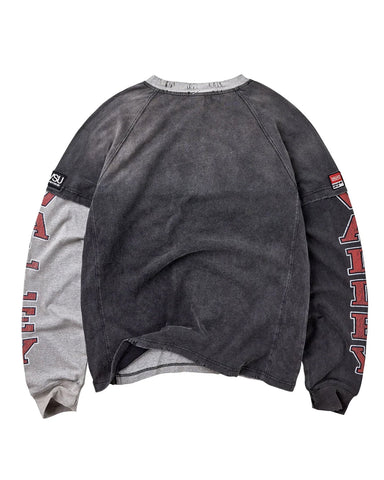Vale Forever Varsity L/S Grey