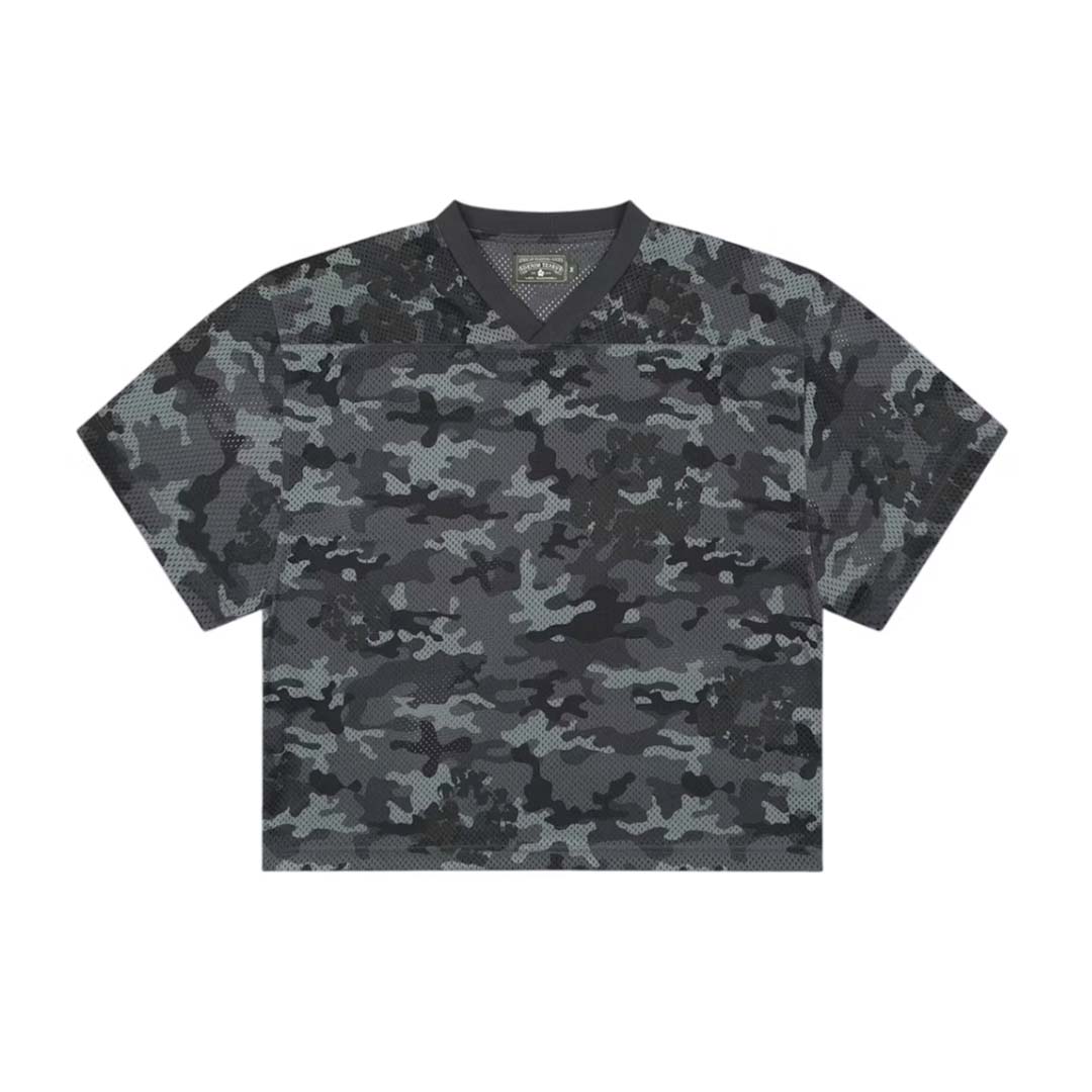 Denim Tears Camo Cotton Wreath Mesh Jersey Tee Black