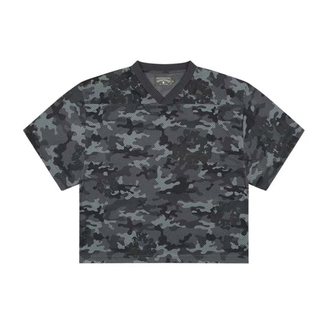 Denim Tears Camo Cotton Wreath Mesh Jersey Tee Black