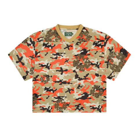 Denim Tears Camo Cotton Wreath Mesh Jersey Tee Orange