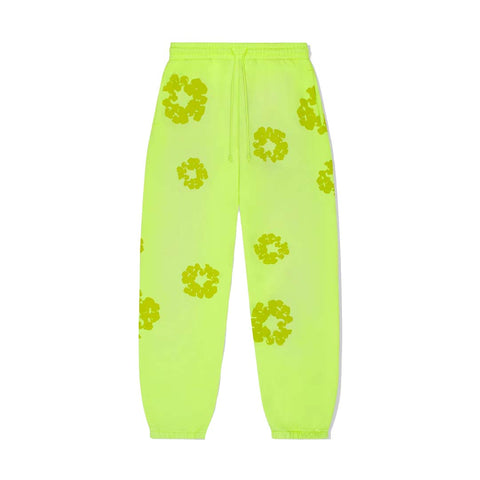 Denim Tears Monochrome Sweatpants Neon Green