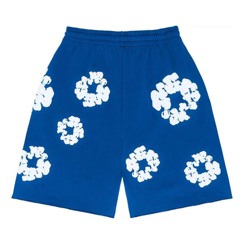Denim Tears The Cotton Wreath Shorts 'Royal Blue'