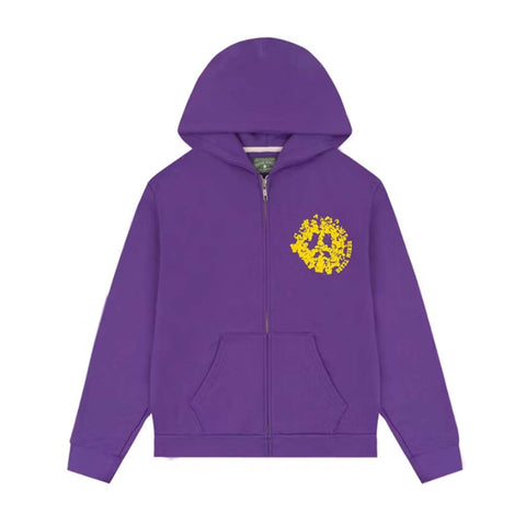 Denim Tears University Zip Up Hoodie Lakers